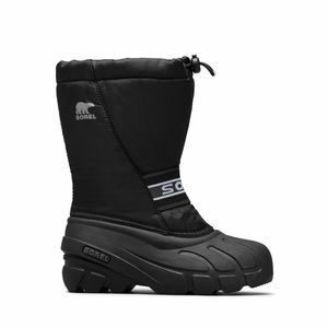 Sorel Cub Kid's Insulated Snow Boot - Black Size 4